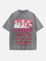 Eagles Print Round Neck T-shirt
