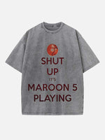 Maroon 5 Print Round Neck T-shirt