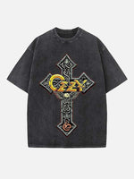Black Sabbath Print Round Neck T-shirt
