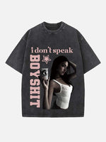 Madison Beer Print Round Neck T-shirt