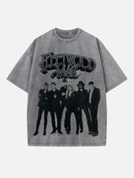 Fleetwood Mac Print Round Neck T-shirt