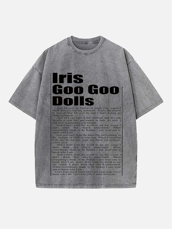 The Goo Goo Dolls Print Round Neck T-shirt