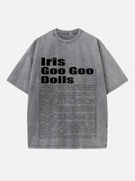 The Goo Goo Dolls Print Round Neck T-shirt