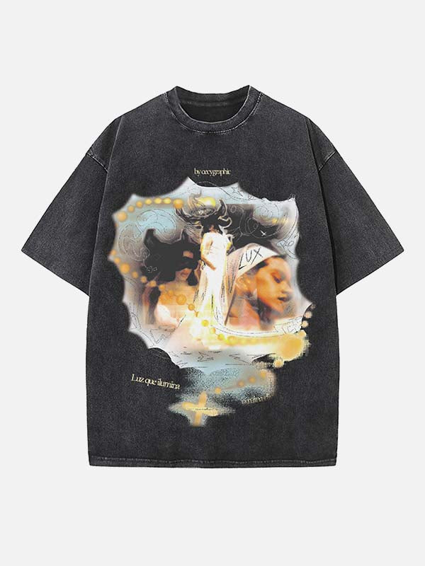 Rosalía Print Round Neck T-shirt