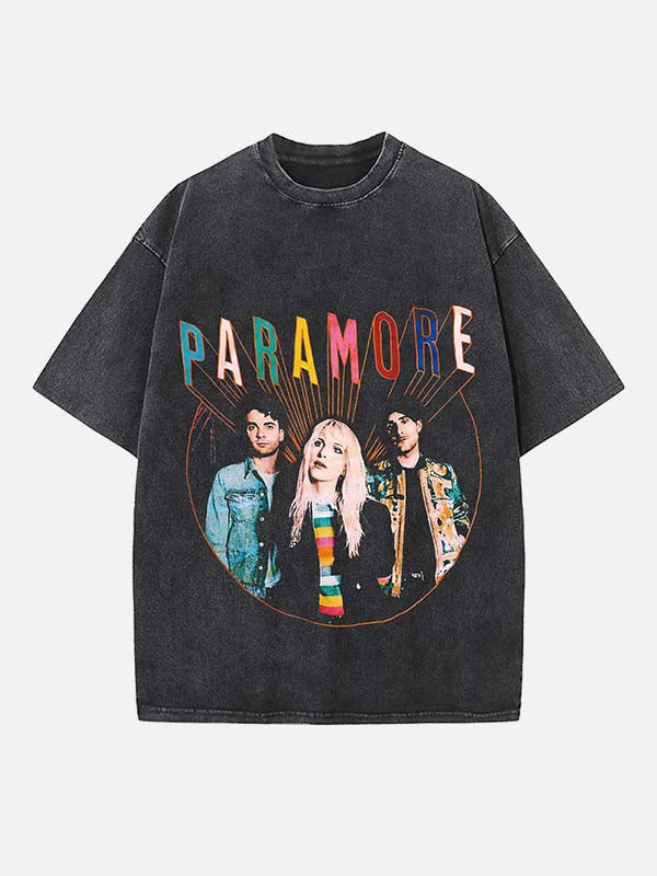 Paramore Print Round Neck T-shirt