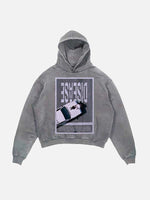 Lady Gaga Print Slant Pockets Hoodie