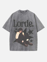 Lorde Print Round Neck T-shirt