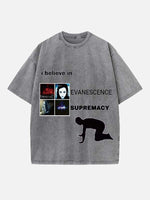 Evanescence Print Round Neck T-shirt