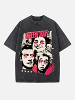 Green Day Print Round Neck T-shirt