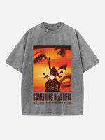 Miley Cyrus Print Round Neck T-shirt