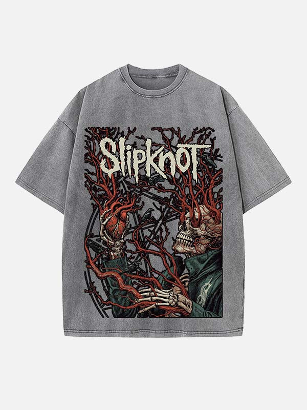 Slipknot Print Round Neck T-shirt