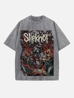 Slipknot Print Round Neck T-shirt