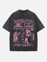 ABBA Print Round Neck T-shirt