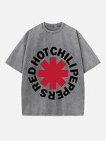 Red Hot Chili Peppers Print Round Neck T-shirt