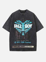 Fall Out Boy Print Round Neck T-shirt