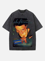 Deftones Print Round Neck T-shirt