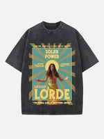 Lorde Print Round Neck T-shirt