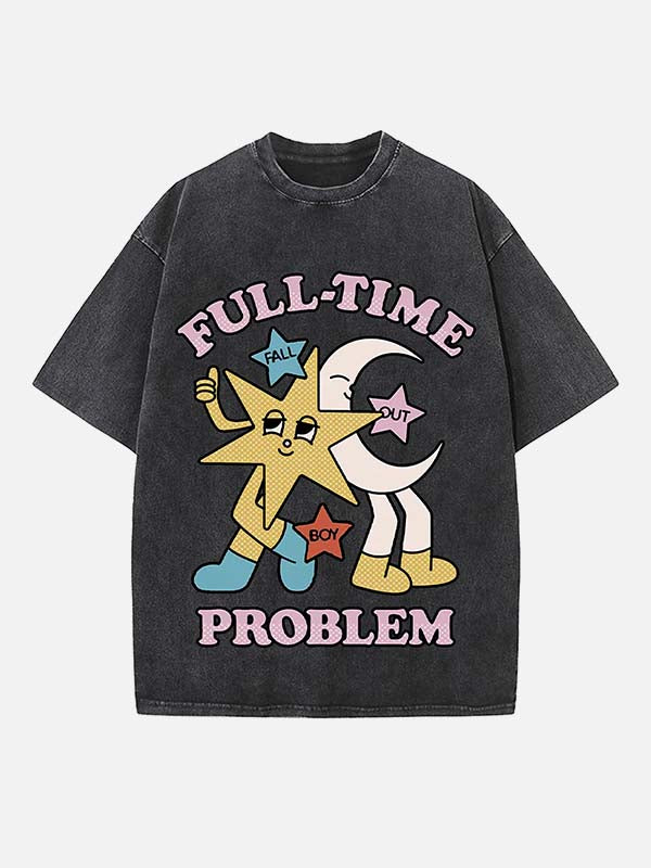 Fall Out Boy Print Round Neck T-shirt