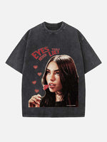Madison Beer Print Round Neck T-shirt