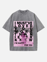 Dua Lipa Print Round Neck T-shirt