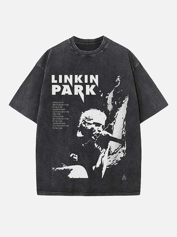 Linkin Park Print Round Neck T-shirt