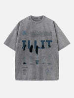 ILLIT Print Round Neck T-shirt