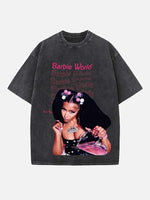 Nicki Minaj Print Round Neck T-shirt