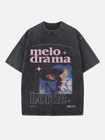Lorde Print Round Neck T-shirt