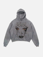 Taylor Swift Print Slant Pockets Hoodie