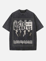 Arctic Monkeys Print Round Neck T-shirt