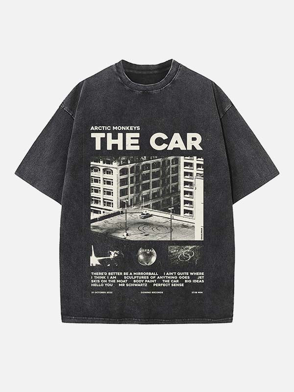 Arctic Monkeys Print Round Neck T-shirt