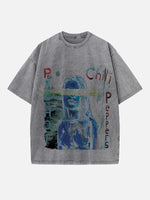 Red Hot Chili Peppers Print Round Neck T-shirt