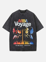 ABBA Print Round Neck T-shirt