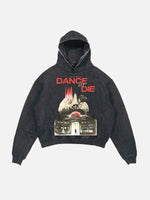 Lady Gaga Print Slant Pockets Hoodie