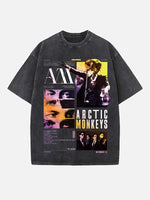Arctic Monkeys Print Round Neck T-shirt