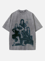 Queen Print Round Neck T-shirt