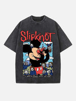 Slipknot Print Round Neck T-shirt