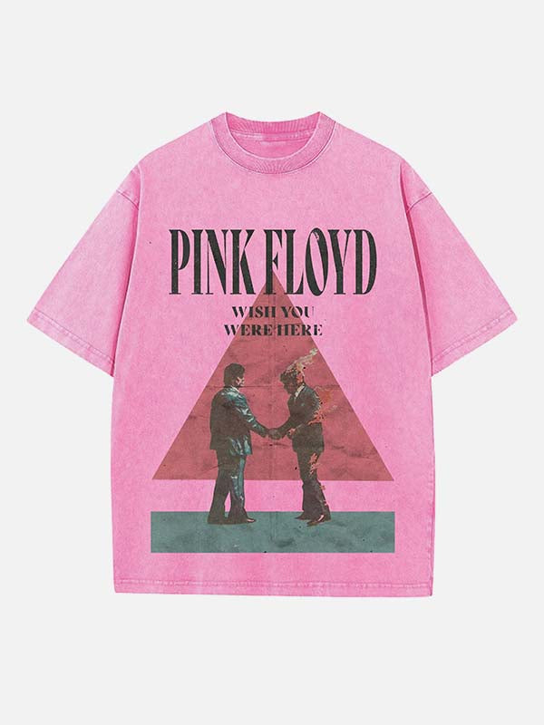 Pink Floyd Print Round Neck T-shirt