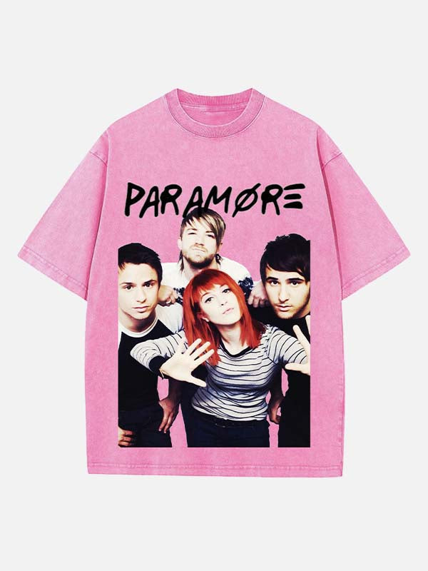 Paramore Print Round Neck T-shirt