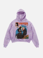 Lady Gaga Print Slant Pockets Hoodie