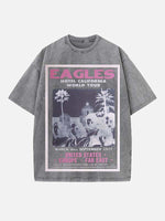 Eagles Print Round Neck T-shirt