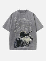 Juice WRLD Print Round Neck T-shirt