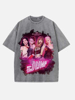 BLACKPINK Print Round Neck T-shirt