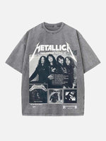 Metallica Print Round Neck T-shirt