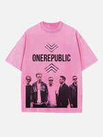 OneRepublic Print Round Neck T-shirt