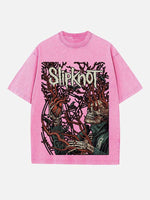 Slipknot Print Round Neck T-shirt