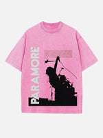 Paramore Print Round Neck T-shirt