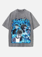 Juice WRLD Print Round Neck T-shirt