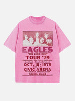 Eagles Print Round Neck T-shirt