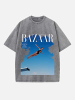 Jennifer Lopez Print Round Neck T-shirt